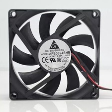 Delta AFB0824SHB 8015 24V 0.25A 2-Wire Dual Ball Cooling Fan