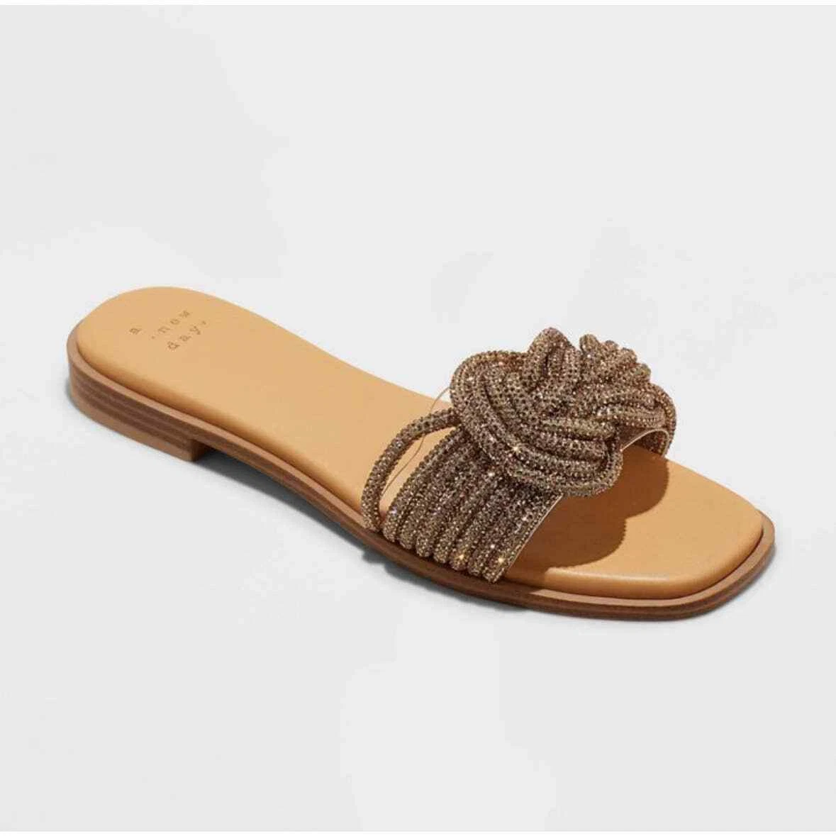 NEW Women s Iliana Slide Sandals TARGET A New Day Gold Size 6