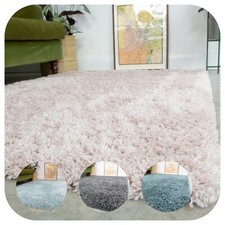 Warm Shaggy Rugs for Bedroom Living Room Fluffy Non Shed Soft Shag Pile Mats NEW