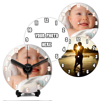 Personalisierte maßgeschneiderte CD Wanduhr eigenes Bild Foto Design Bild Firmenlogo