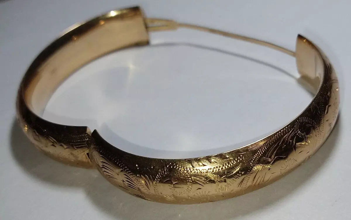 Ebay 14k on sale gold bangle bracelet
