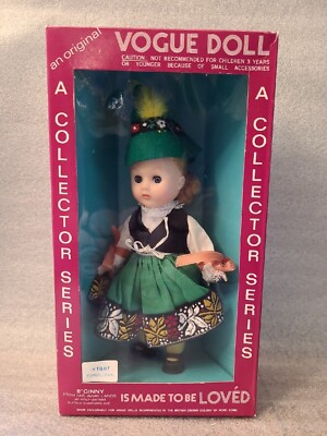 Vintage 8  Vogue Doll From Far Away Places TYROLLEAN #1887 Jointed Sleepy Eyes