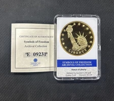 American Mint Symbols of Freedom Collection Statue Of Liberty Gold Coin #NC
