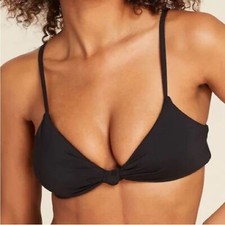 Andie Swim Santorini Bikini Top Swimsuit Black size XL NWT