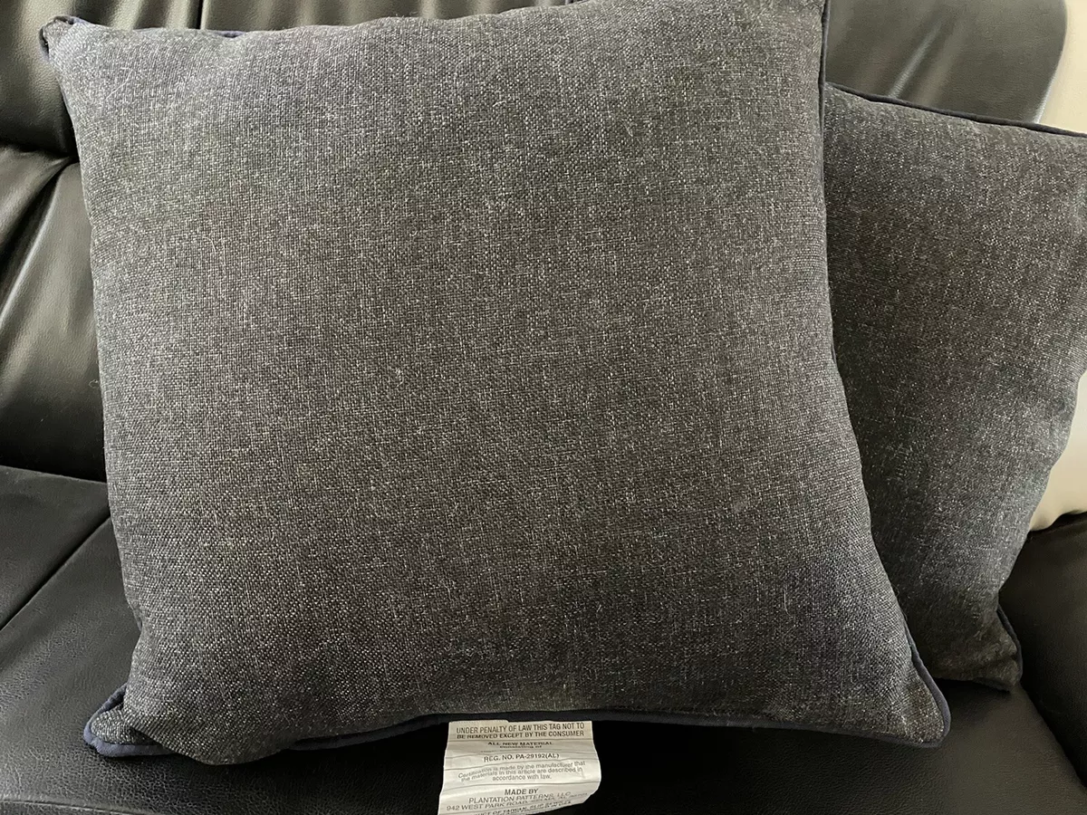 New Target Project 62 Throw Pillows Set of 2 Grey Beige Linen 15 x 15