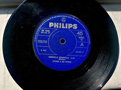 Esther & Abi Ofarim Cinderella Rockefella Soft Rock Single Record 45 Vinyl 1967