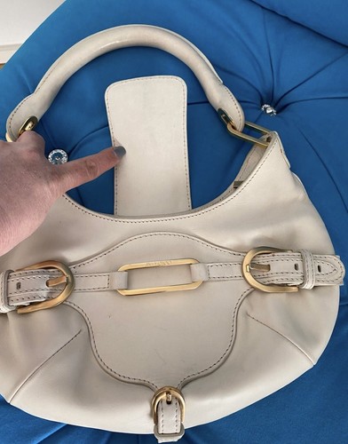 jimmy choo Tasche, Schultertasche, Handtasche, Clutch In Creme - Bild 8 von 13