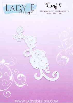 Lady E Design Leaf 5 Stanzschablone