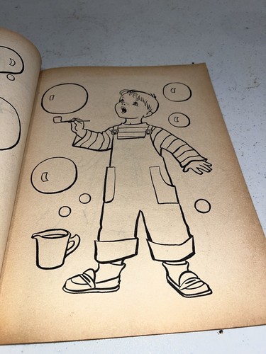 Vintage 1961 The Champ to Color Coloring Book Merrill USA - Picture 7 of 8