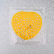 1 Pc #1000Y SunnyCare Vinyl Urinal Screen w/ Universal Shape, Lemon Scent,Yellow