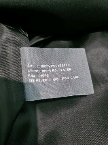 Michael Kors MTX97113 Car Coat Black Size Large uk 42 eu 52 - Picture 8 of 10