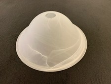 Lampenschirm Ersatzschirm Glasschirm Pendellampe E27 weiß marmoriert D33 cm