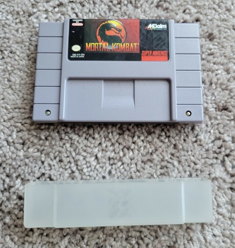 Super Nintendo Mortal Kombat Video Game SNES Acclaim 1993 Complete Tested - Picture 7 of 8