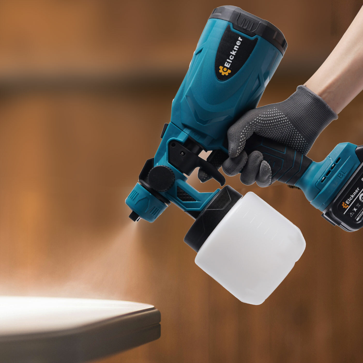 Cordless Electric Spray Gun Airless Paint Sprayer HPLV For Makita 18V