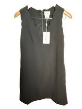 Anthropologie Foxiedox Dress Womens XS Lina Scalloped Edge Little Black Mini