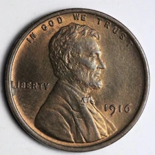1916 Lincoln Wheat Cent Penny BU *UNCIRCULATED* MS E293 UTEN