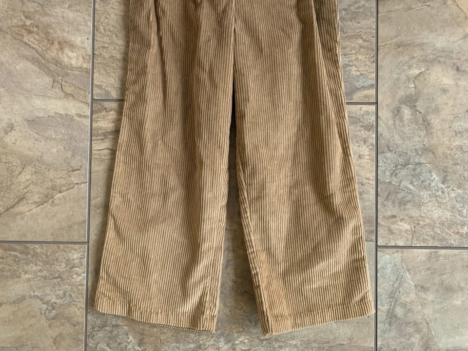 Pantalones de pana marrón Good Lad Boys 4T con tirantes y camisa a cuadros conjunto vacaciones Foto 4 de 4