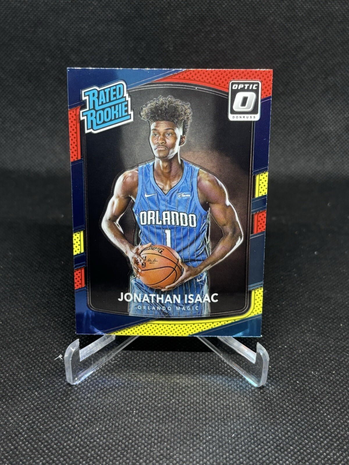 2017-18 Donruss Optic Jonathan Isaac #195 RC Red and Yellow