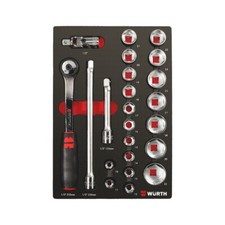 Chiavi a Bussola 1/2 con Cricchetto per Carrello Officina - WÜRTH 0965905208