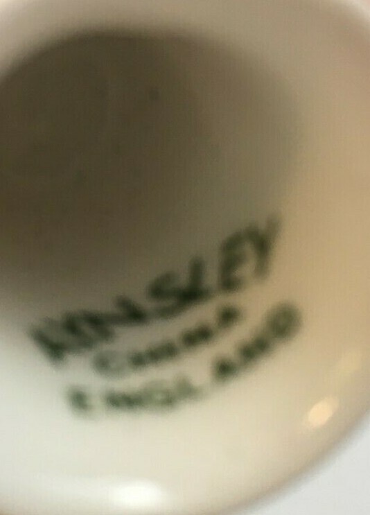 Vintage AYNSLEY England China Bird Flower Floral Sewing Thimble