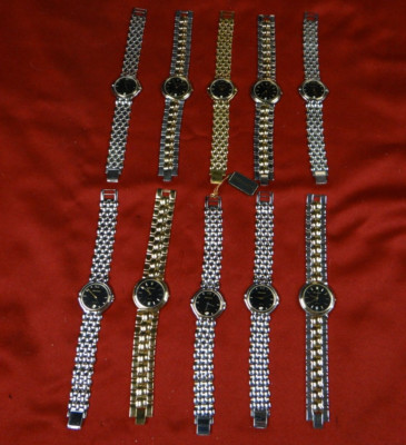 10 Wristwatches, Men's, Simon Chang, NOS 1980s France