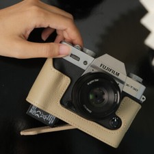 Genuine Leather Camera Bag Protect Case Cover Strap For Fujifilm XT30II X-T30II