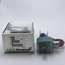 Asco Red Hat Solenoid Valve 8314G300 24VDC Coil 1/4  NPT