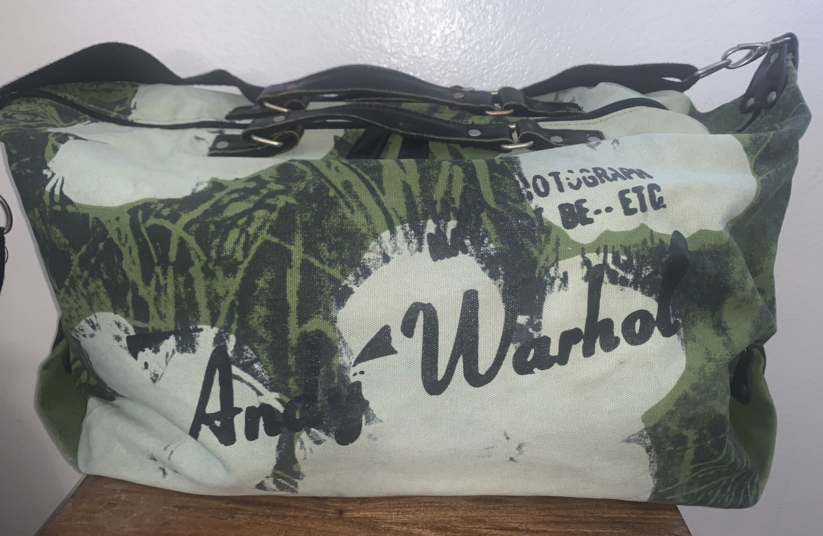 Andy Warhol Museum Foundation Green “Flowers” Duffle Bag | eBay
