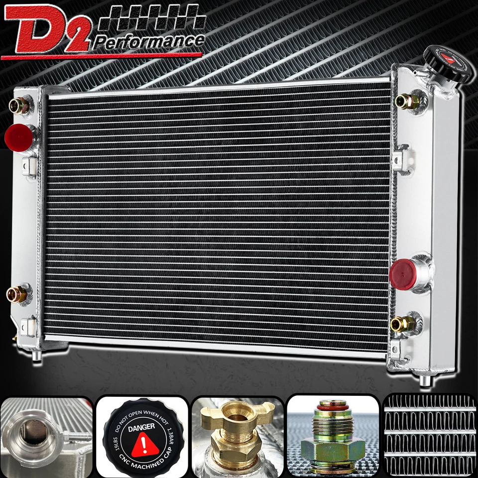 CC1533 4 Row Radiator For 1994-1995 Chevrolet S10 Blazer GMC Jimmy Sonoma 4.3L - Изображение 3 из 4