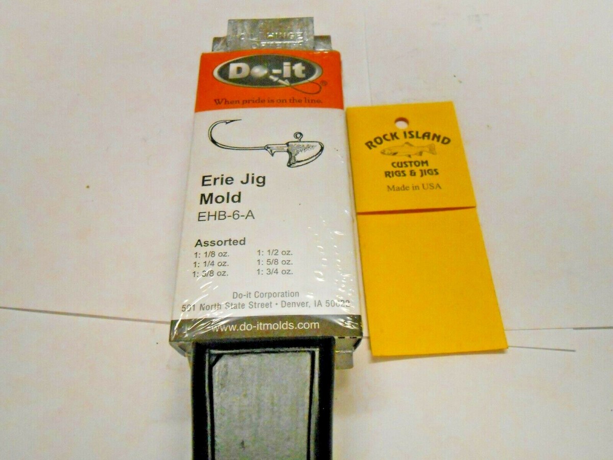 Moule Do-It Erie Jig JE-6-A - Tailles 1/8oz à 3/4oz Pour Plombs De Pêche