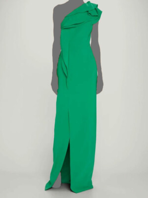 teri jon green dress TERI JON