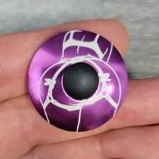 Hot Girl Butt Bike Stem Top Cap 1 1/8" Purple Thick Booty with Bolt and Plug