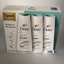 Dove Deep Moisture Sensitive Skin Body Wash 3 Pack 23 FL Oz each NOB