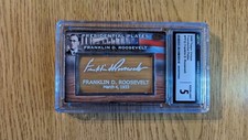 FRANKLIN D. ROOSEVELT 2009 Topps Unique Presidential Plates Bat Barrel PP32