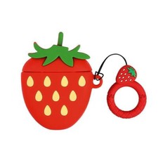Cute 3D Airpods 1 and 2 Case Boba, Strawberry, Rainbow, Avocado, Panda, Cat