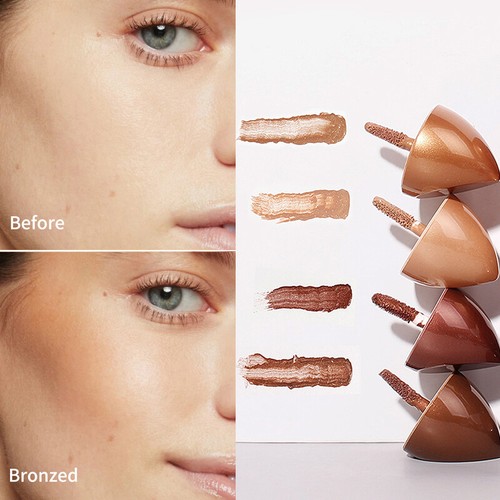 4Colors Bronzer Repair Liquid Highlight Pearlescent Face Repair Stick Contour ca - Picture 4 of 17