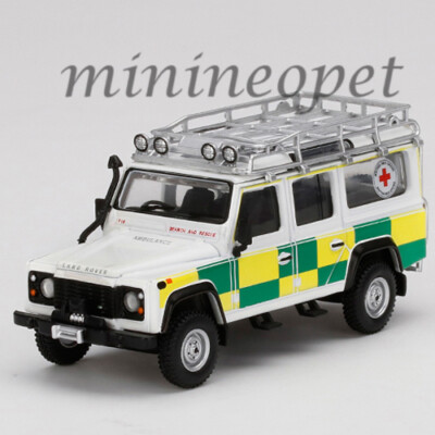 MINI GT LAND ROVER DEFENDER 110 BRITISH RED CROSS SEARCH & RESCUE
