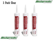 (Paquete de 3 Selladores Selladores Manus-Bond 73-A Fix/Repair 300ML Caucho Silicona