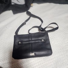 THIRTY ONE JEWEL 31 EUC FAUX LEATHER WALLET ORGANIZER CROSSBODY BAG