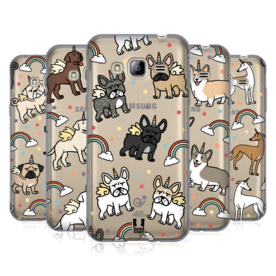 HEAD CASE DESIGNS EINHORN HUND MUSTER SOFT GEL HANDYHÜLLE FÜR SAMSUNG HANDYS 3