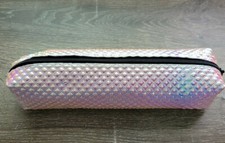 Pencil or make-up pouch. Metallic Pink Shiney. Back to school.