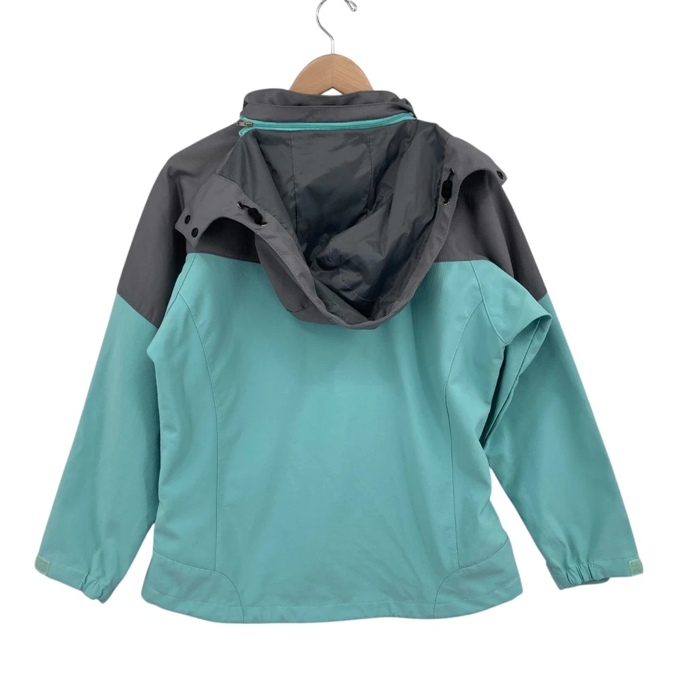 Chaqueta de nieve Tri-Mountain para mujer M gris azulado rendimiento con capucha forrada térmicamente Foto 2 de 4