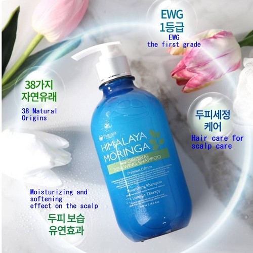 Pogonia Himalayan Moringa Shampoo RENEWING 500 ml FOR MEN & WOMEN K-Beauty - Picture 2 of 3