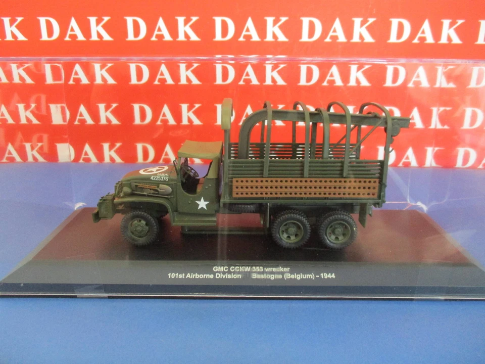 Die cast 1/43 Modellino Camion Truck GMC CCKW 353 Wrecker Bastogne 1944 - Immagine 4 di 4