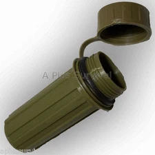 2 Pack Plastic Match Tinder Box Olive Drab Waterproof Container Survival