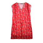 It Hippie Robe Femme L Rose Plumes Paon Fluide Bohème Chic Col V Sans Manches