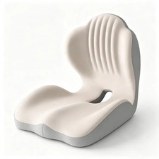 Ergonomic Memory Foam Seat Cushion, Seat  Back Cushion with Lumbar Support