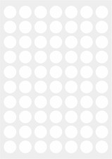 1050 3/4" round Color Coding Circle Dot Labels Sticker, 15 Sheets, 0.75