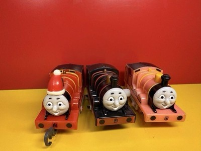 Capsule Plarail Thomas James Pink Black Christmas 3 Car Wind Up Authentic