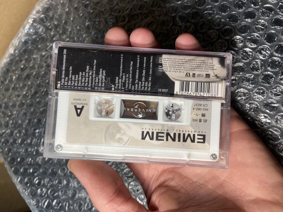 Eminem The Marshall Mathers LP Cassette Tape 2001 hip hop rap - Image 2 of 4
